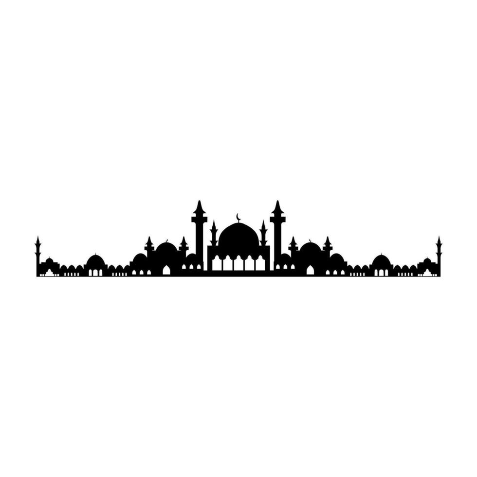 Mosque icon. Flat illustration of mosque vector icon for web design