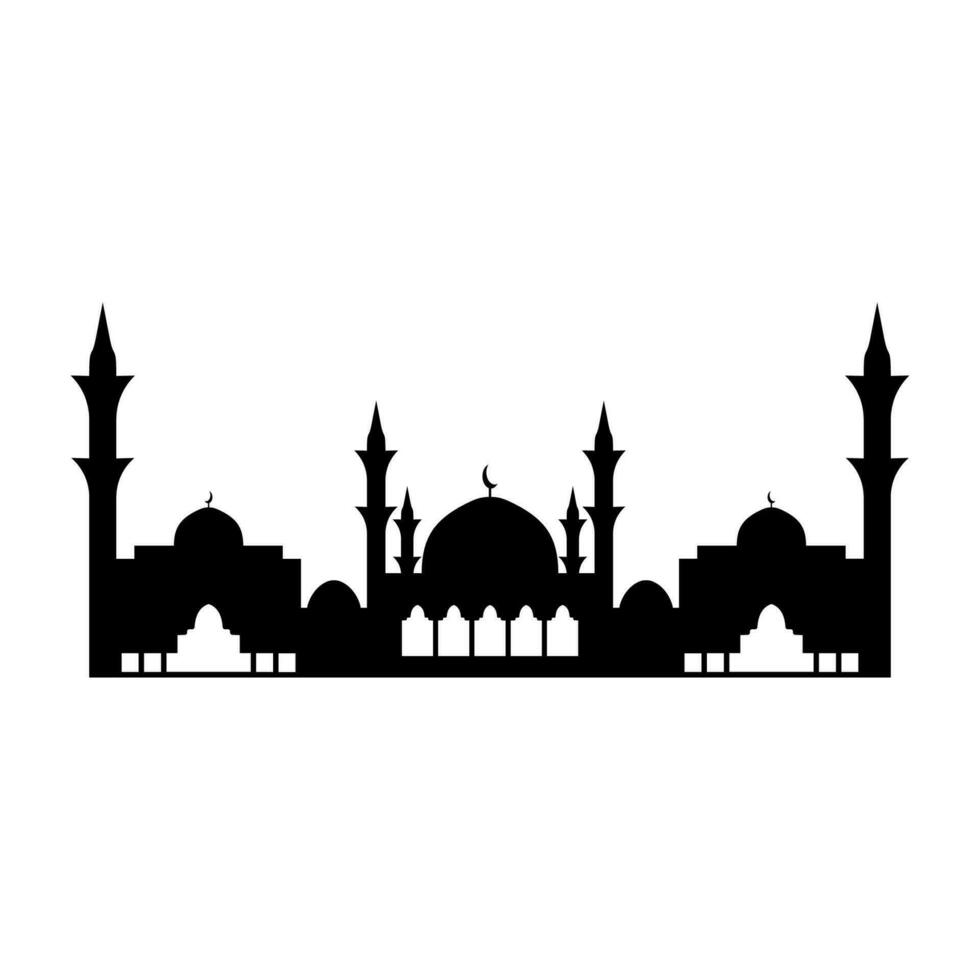 Mosque icon. Flat illustration of mosque vector icon for web design