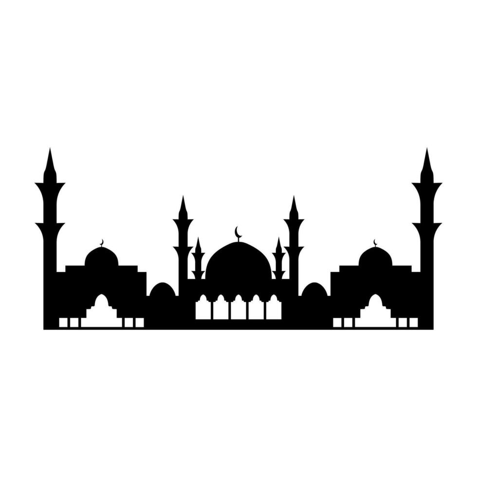 Mosque icon. Flat illustration of mosque vector icon for web design