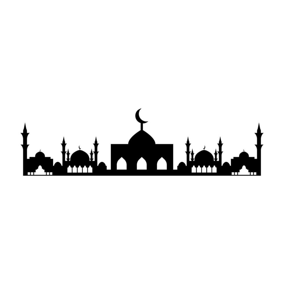 Mosque icon. Flat illustration of mosque vector icon for web design