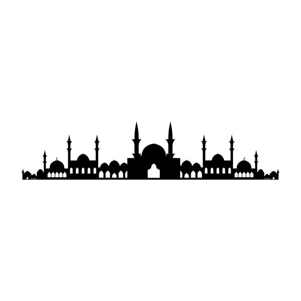 Mosque icon. Flat illustration of mosque vector icon for web design