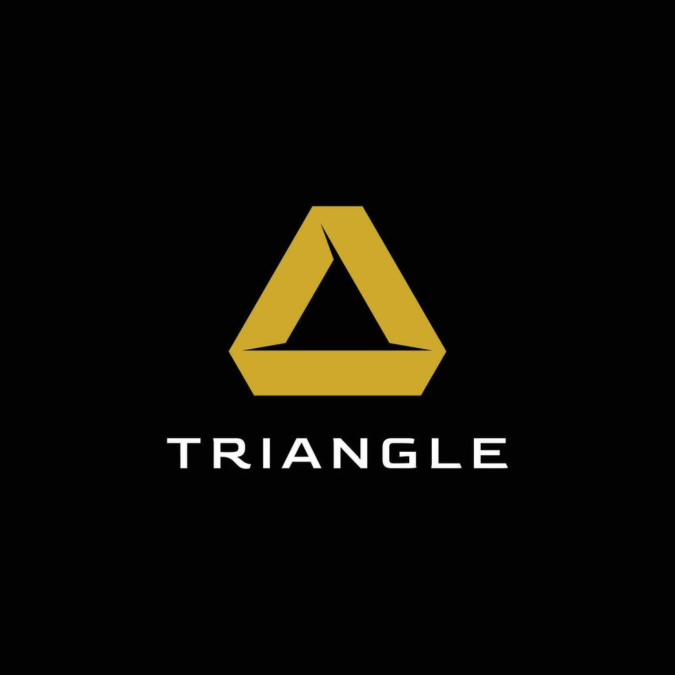 Abstract Triangle Tech Logo Design Template Vector Illustration