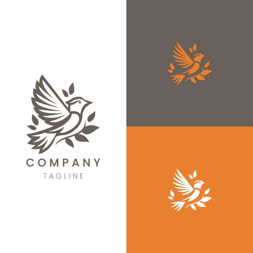 comprensión altísimo espíritu pájaro logo diseño con emocional resonancia vector