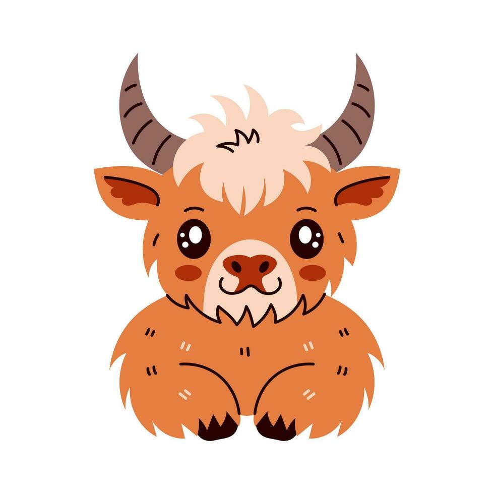 Highland Cattle Cow vector