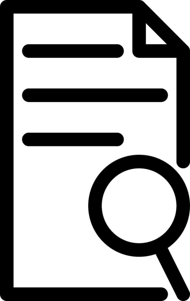 search document icon vector