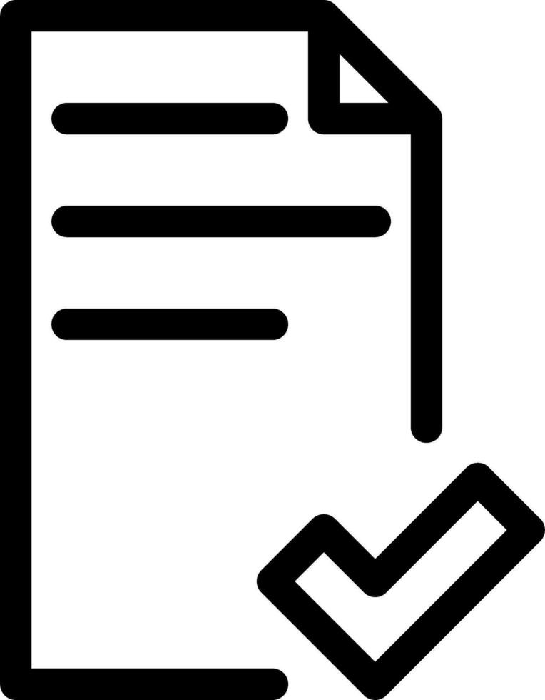 document icon with check mark vector