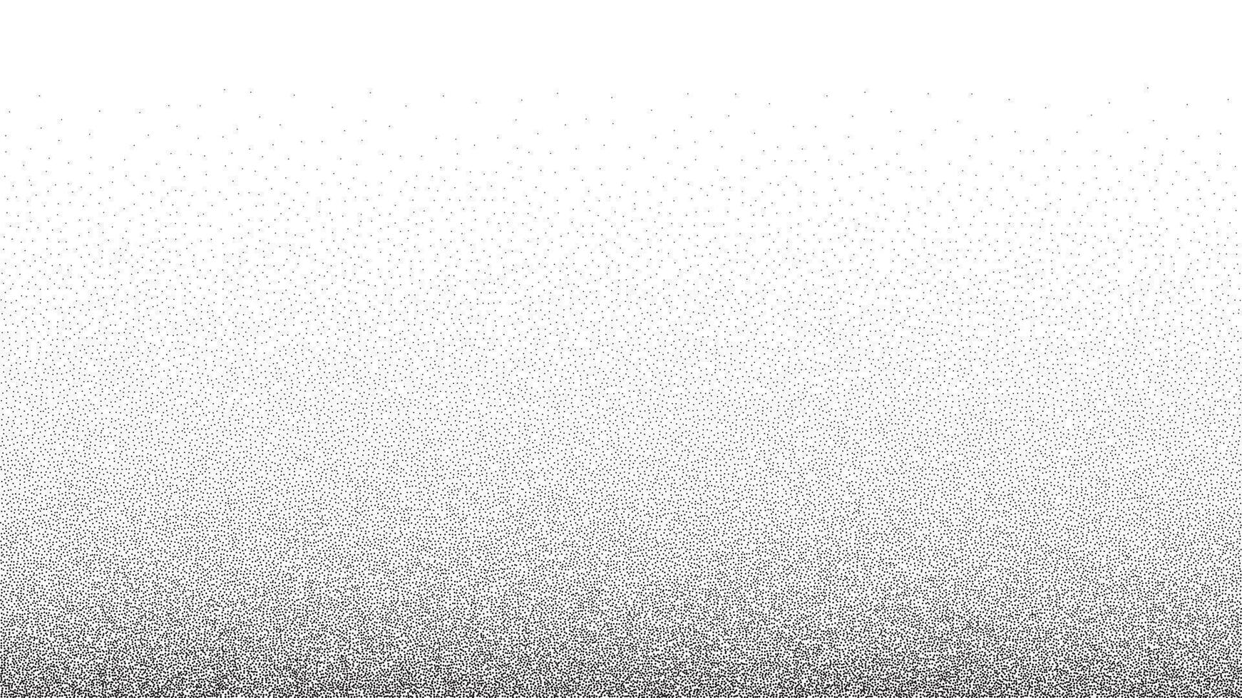 Gradient noise and sand background. A dusty and grainy halfton pattern consisting of dots. Vector illustration.