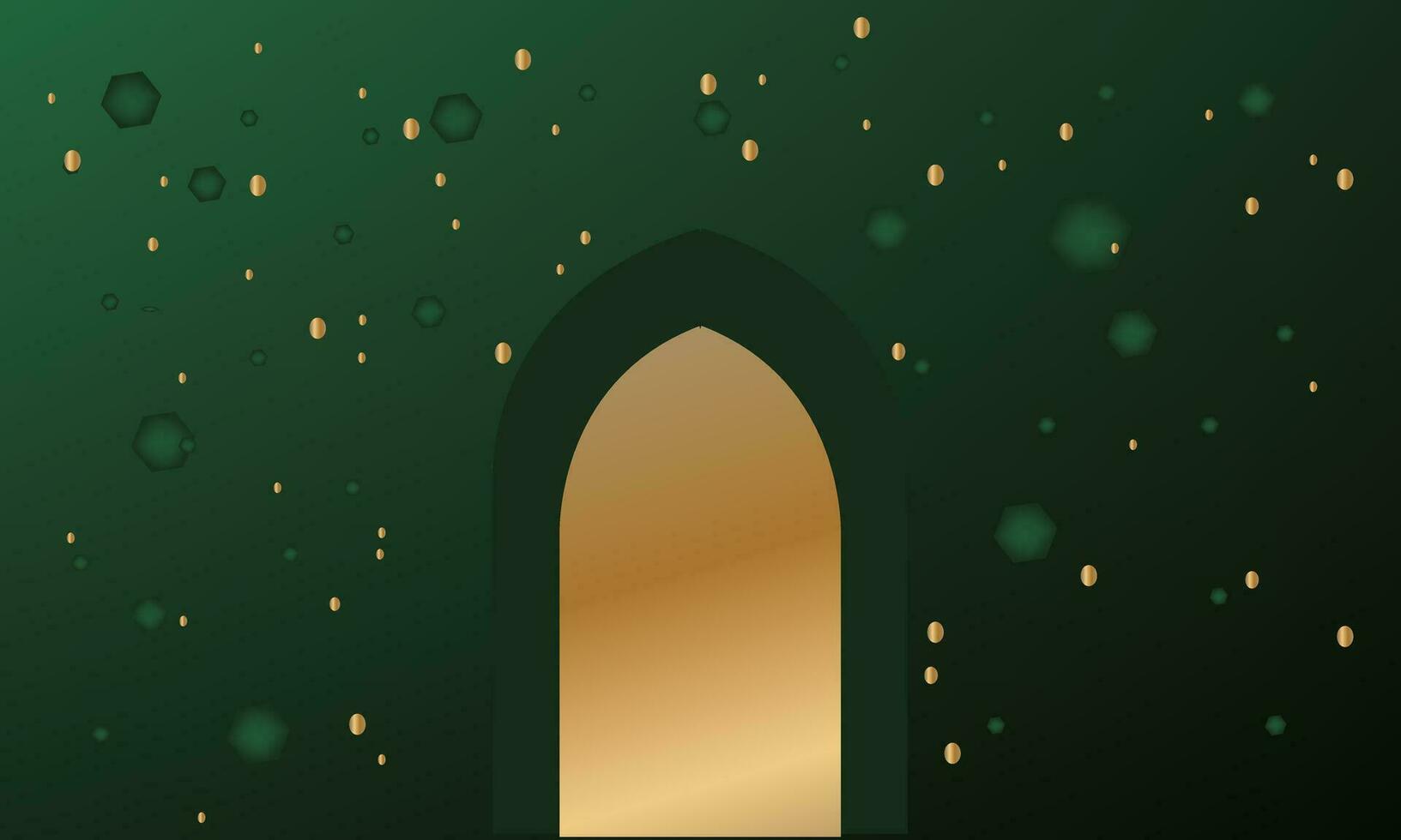 Ramadan banner gorgeous luxury background element vector. Muslims' holiday background design for all Islamic festival such as, Eid ul Fitr, Eid ul Adha, Ramadan vector