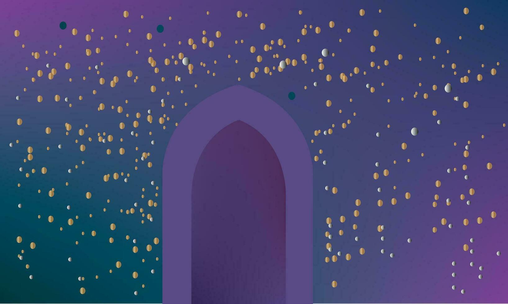 Ramadan banner gorgeous luxury background element vector. Muslims' holiday background design for all Islamic festival such as, Eid ul Fitr, Eid ul Adha, Ramadan vector