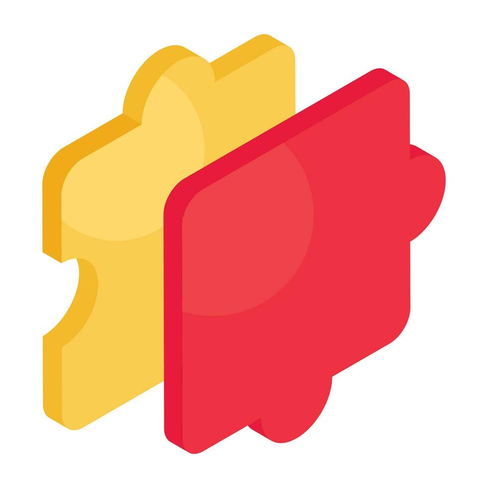 An icon design of problem solving vector