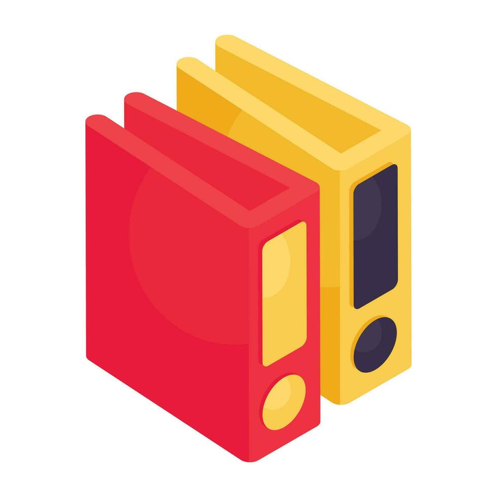 Binders icon, editable vector