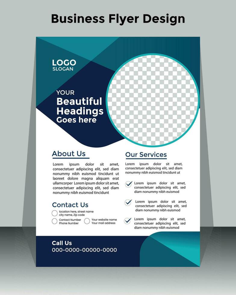 Business flyer design template vector