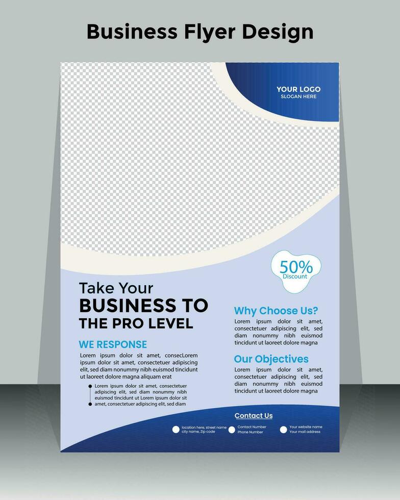 Business flyer design template vector