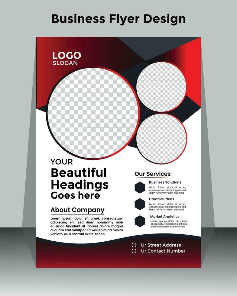 Business flyer design template vector