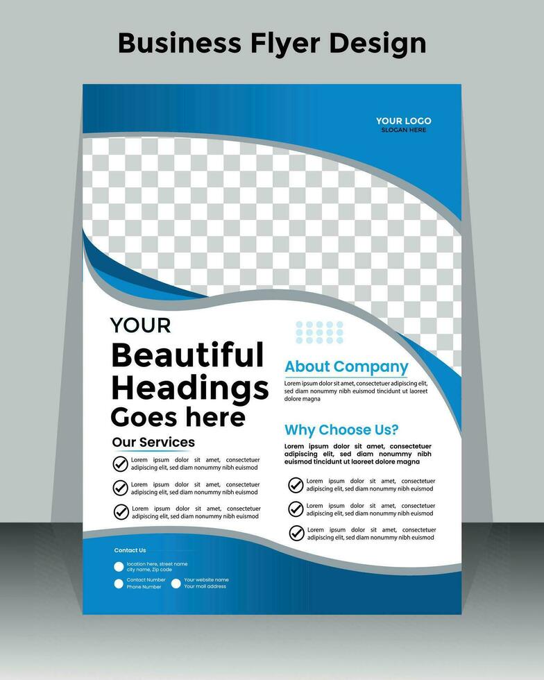 Business flyer design template vector