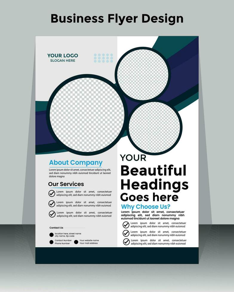 Business flyer design template vector