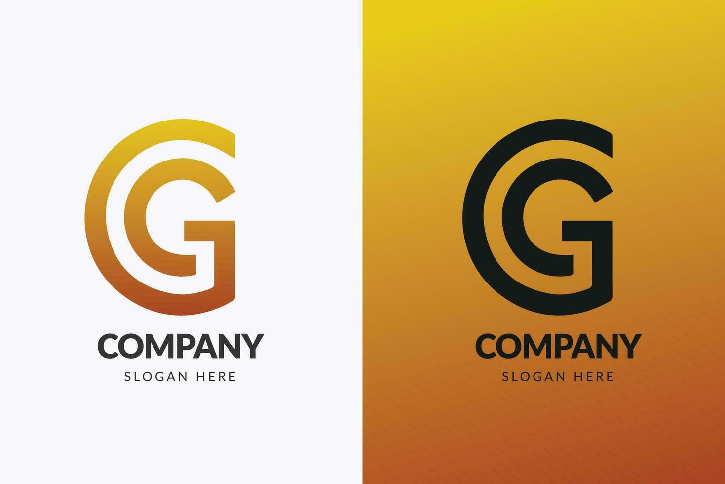 Gradient Glow, Corporate G Logo Design vector