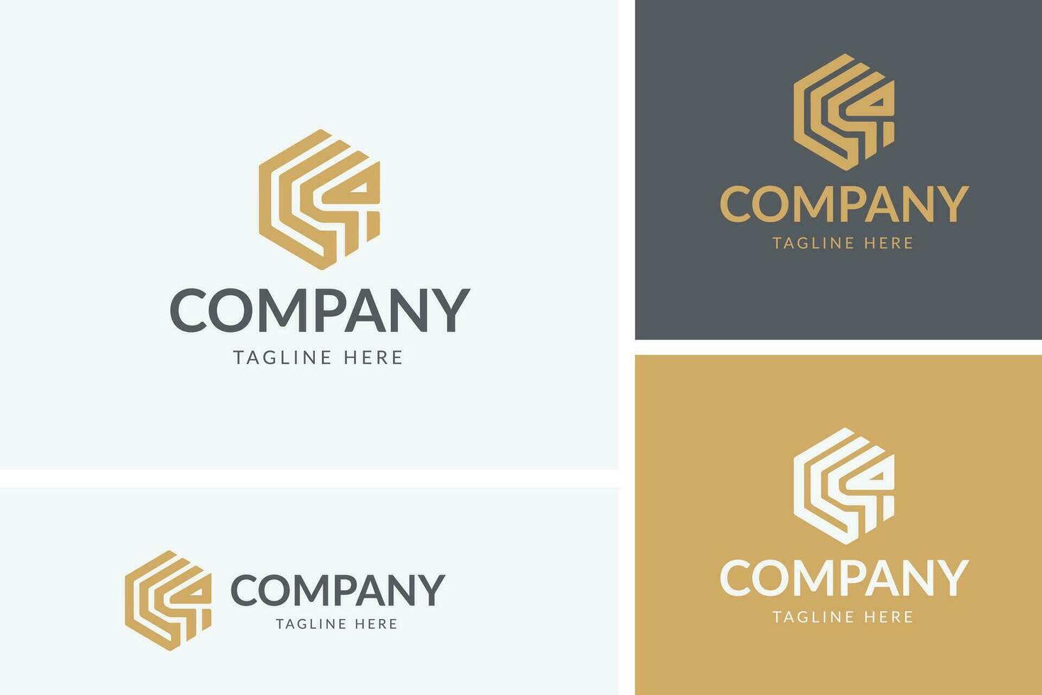 Bold Geometric Logo Concepts on Neutral Backgrounds vector