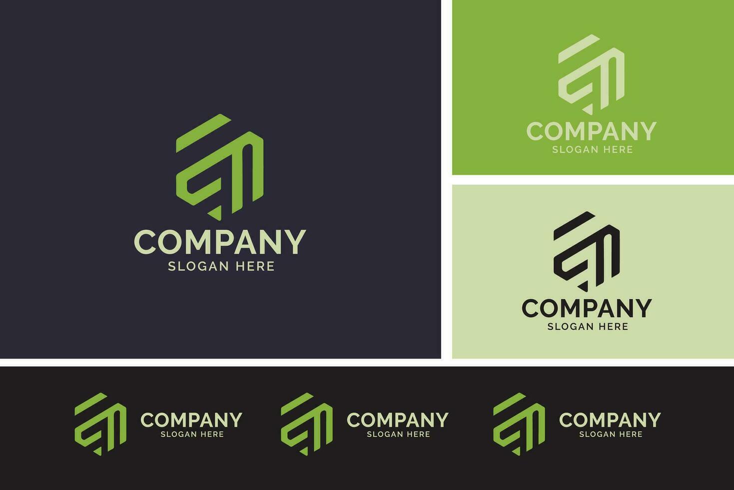 Elegant Corporate Logo Design Variations vector