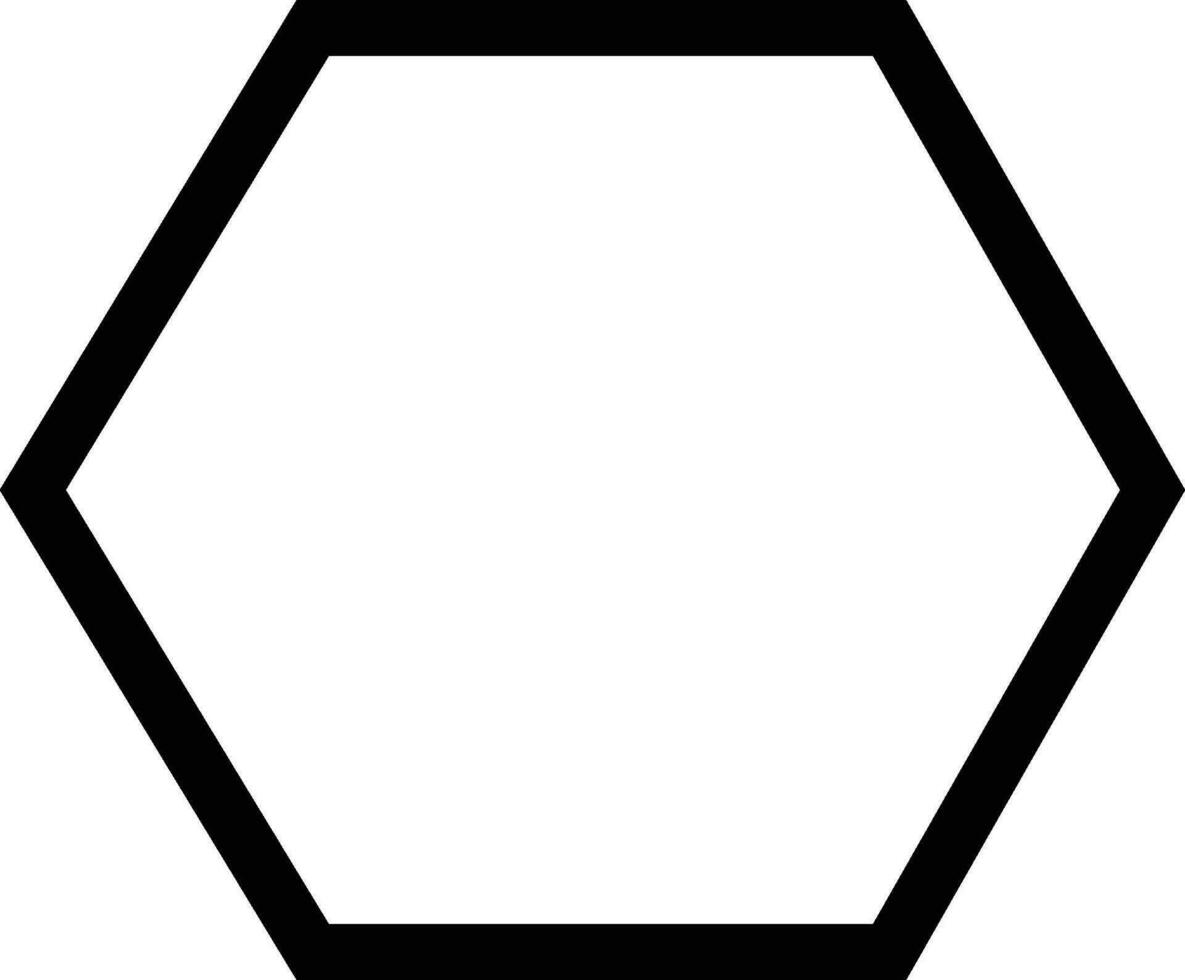 hexágono vector icono símbolo aislado en blanco antecedentes