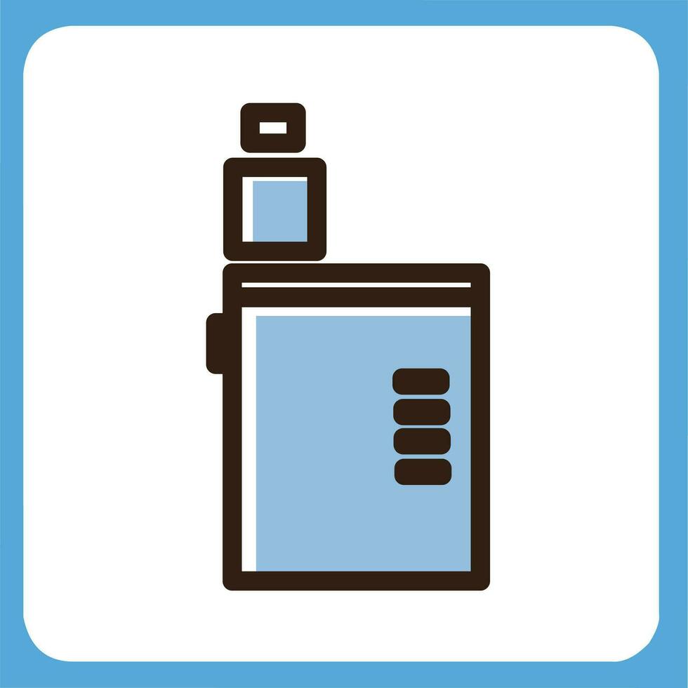 vape e-cigarette icon vector, flat icon, stroke outline icon set isolated on white background flat vector illustration, mobile app business icon.
