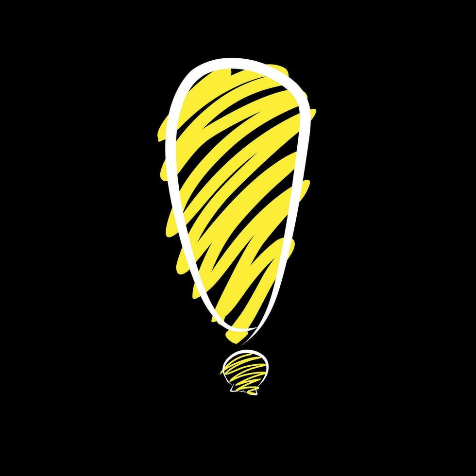 a yellow balloon with a black background vector