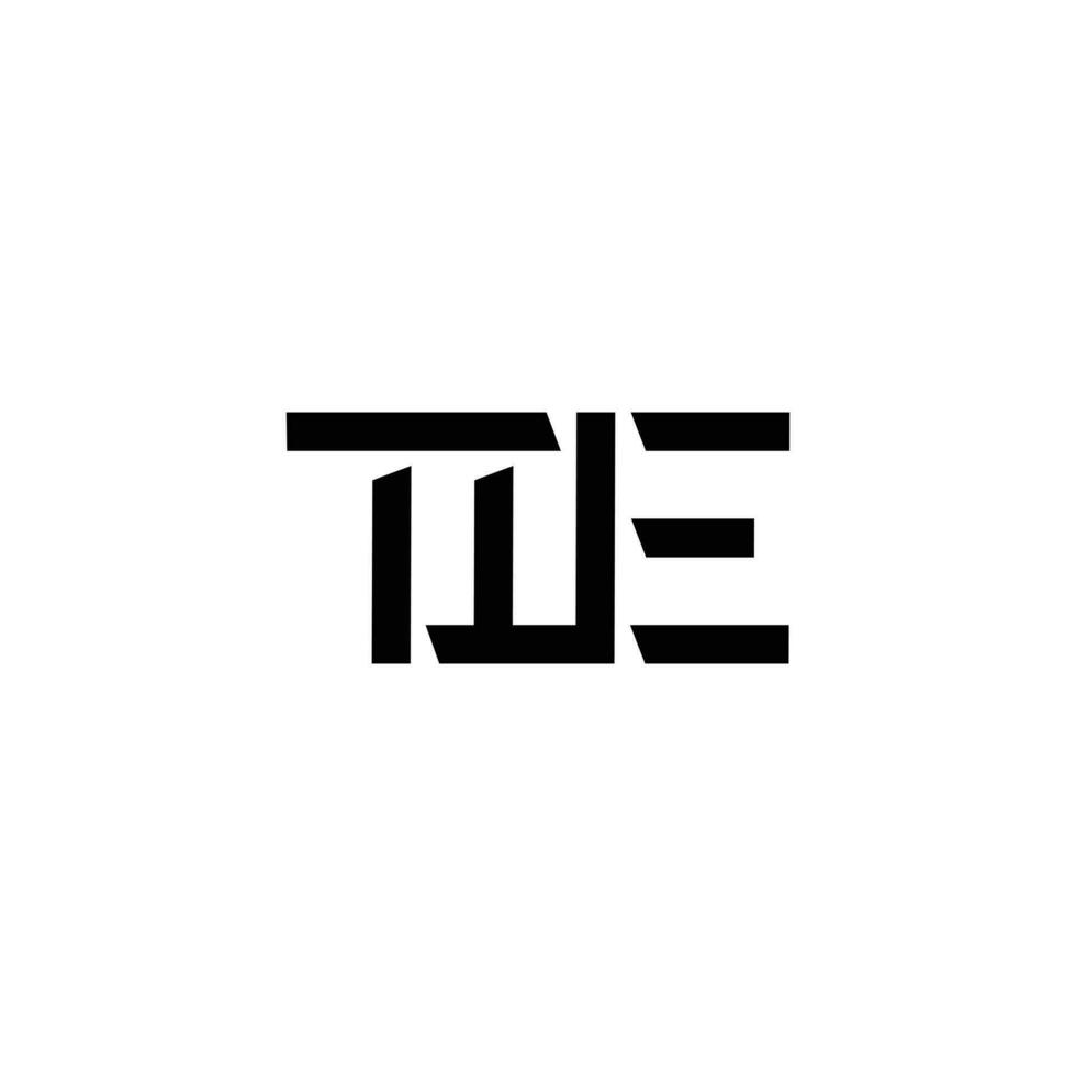 Initial letter TWE logo design template vector illustration