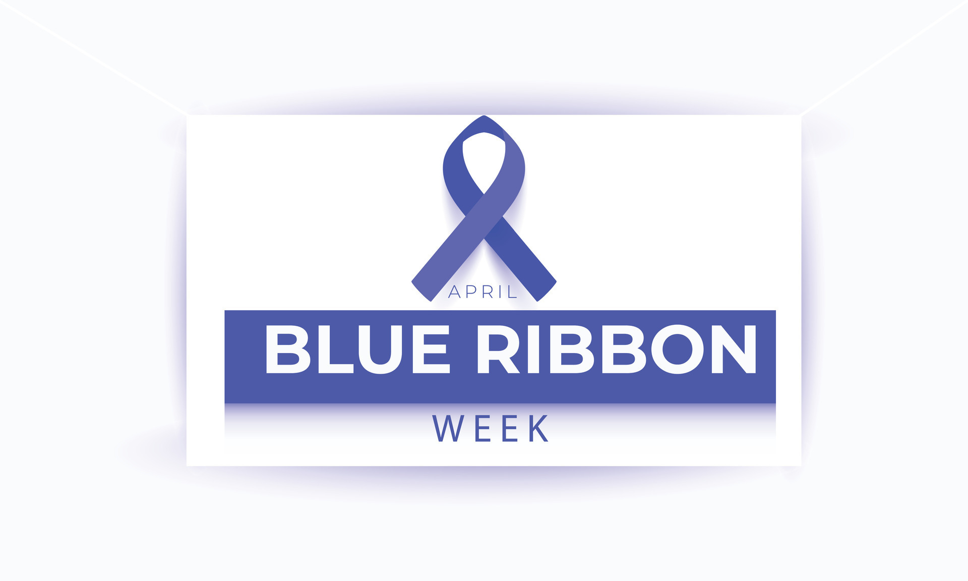 Blue Ribbon Week. background, banner, card, poster, template. Vector illustration. 36716945