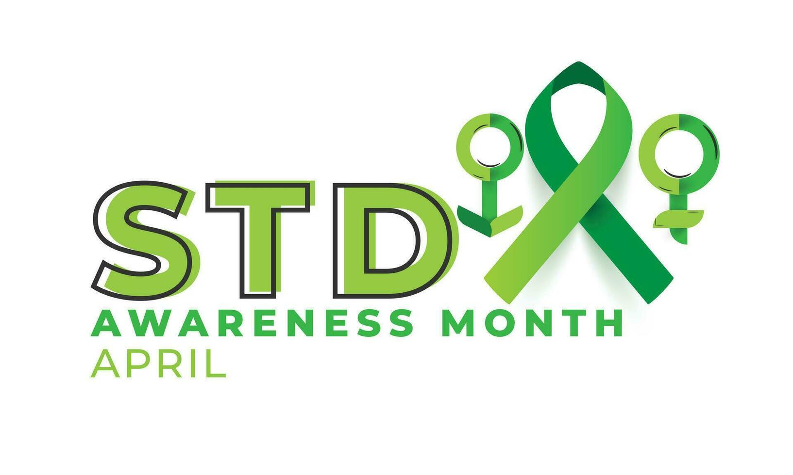 Sexually transmitted diseases awareness month. background, banner, card