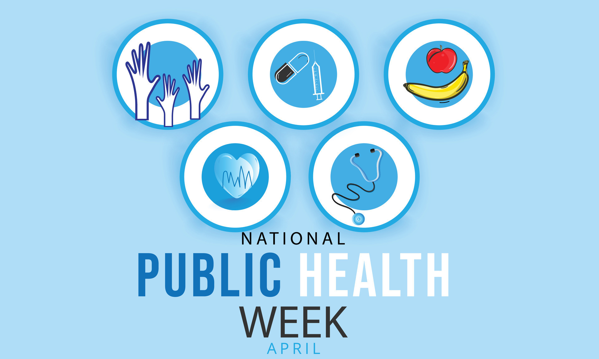 National Public Health Week. background, banner, card, poster, template