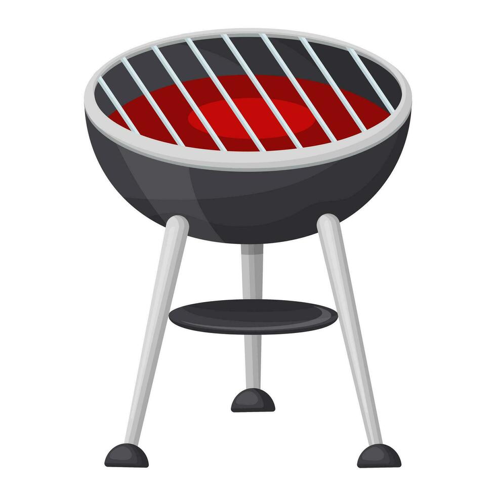 the grill. Vector illustration on a white background