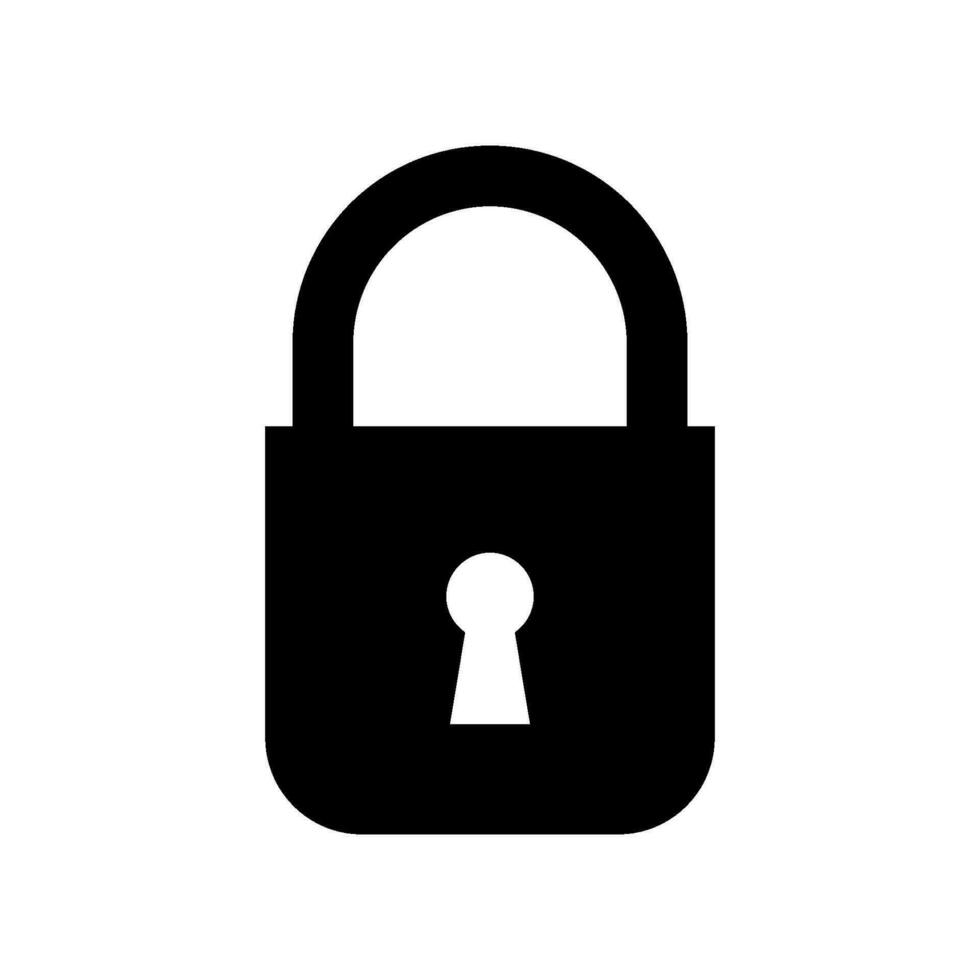 Padlock icon vector design templates simple and modern