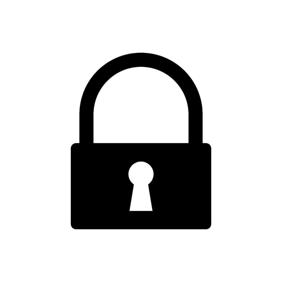 Padlock icon vector design templates simple and modern