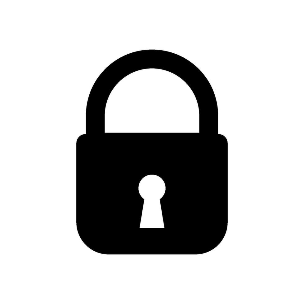 Padlock icon vector design templates simple and modern