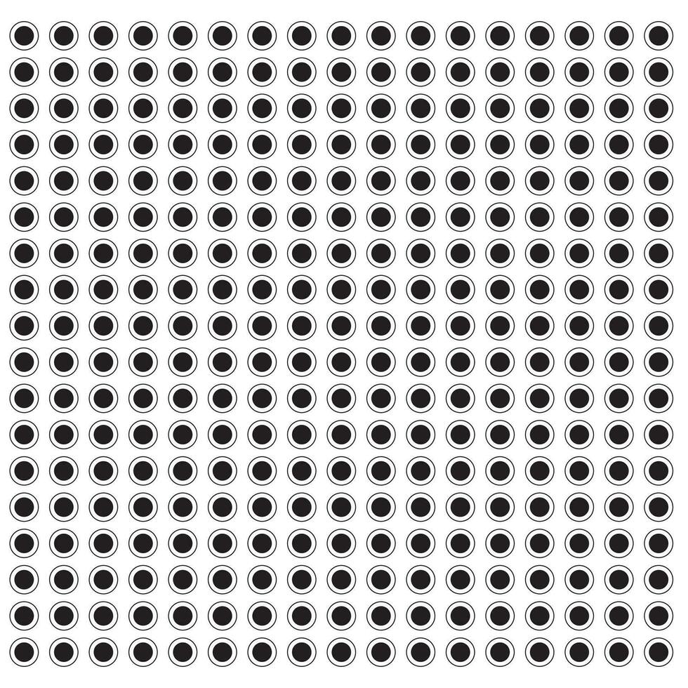 White background with black polka dots vector