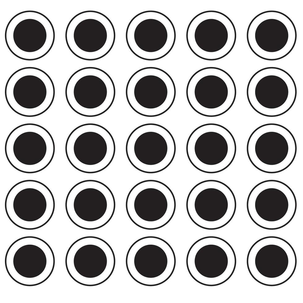 White background with black polka dots vector