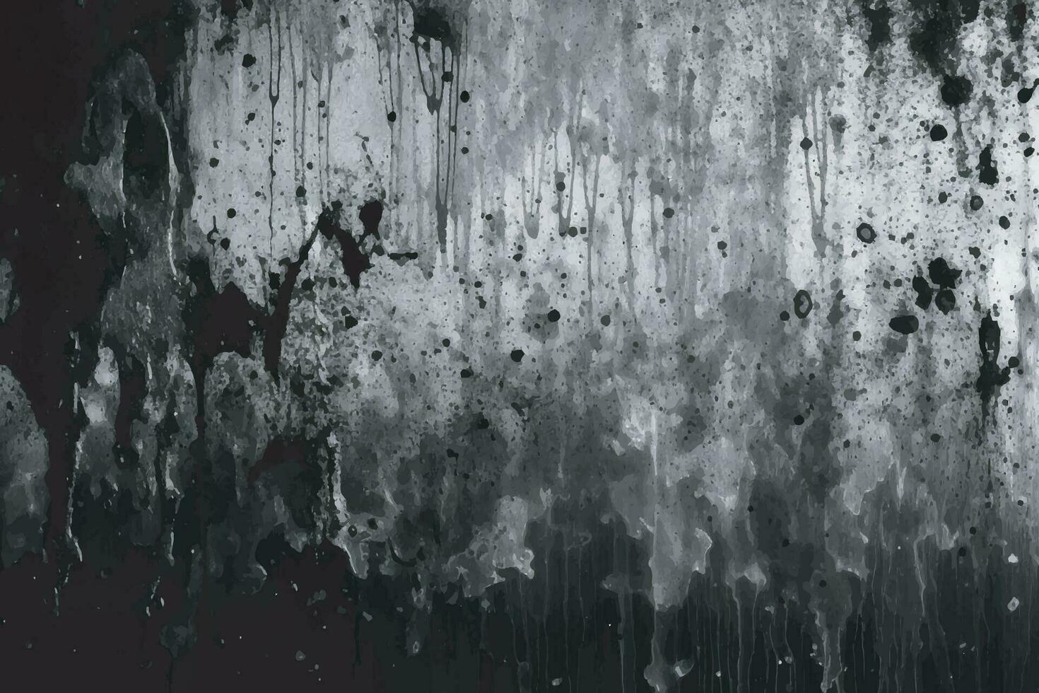 AI generated Black color abstract dirty grunge background vector