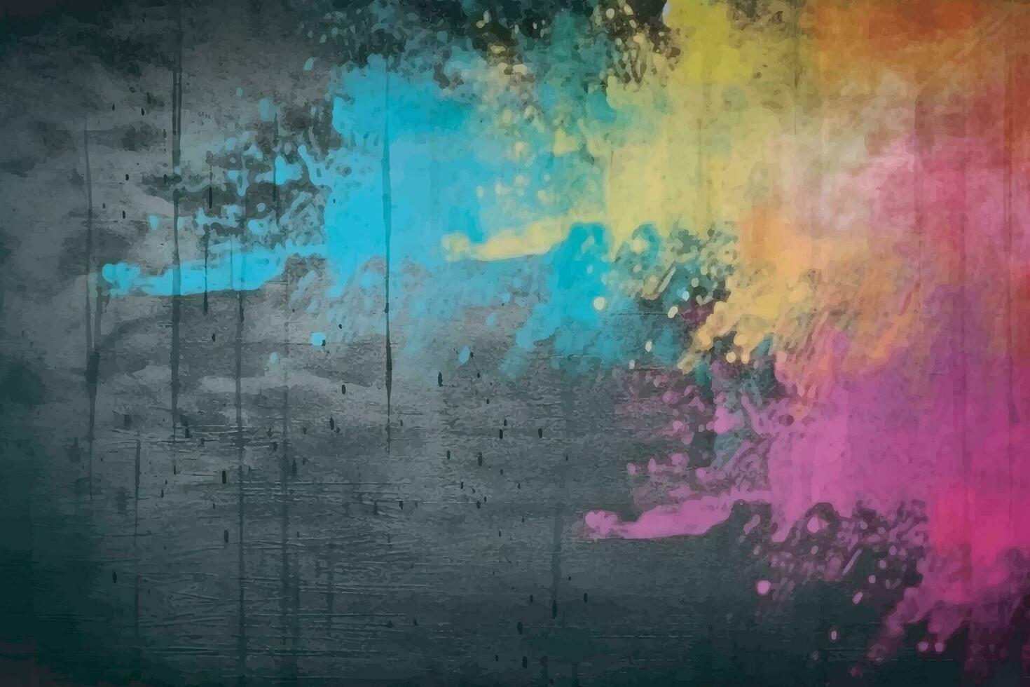 AI generated Multicolored abstract dirty grunge background vector