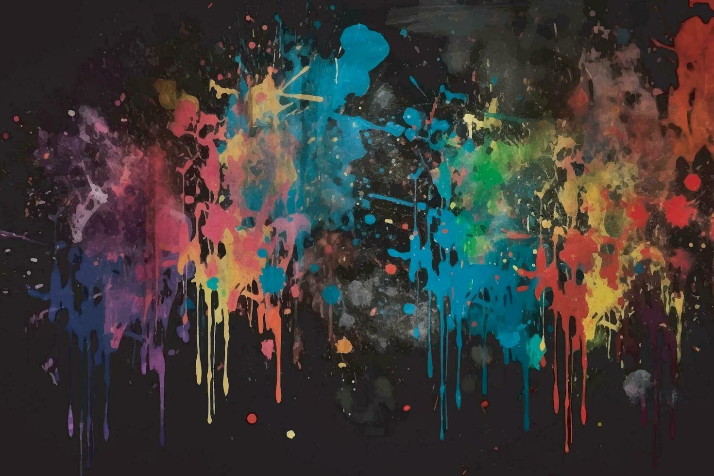 AI generated Multicolored abstract dirty grunge background vector