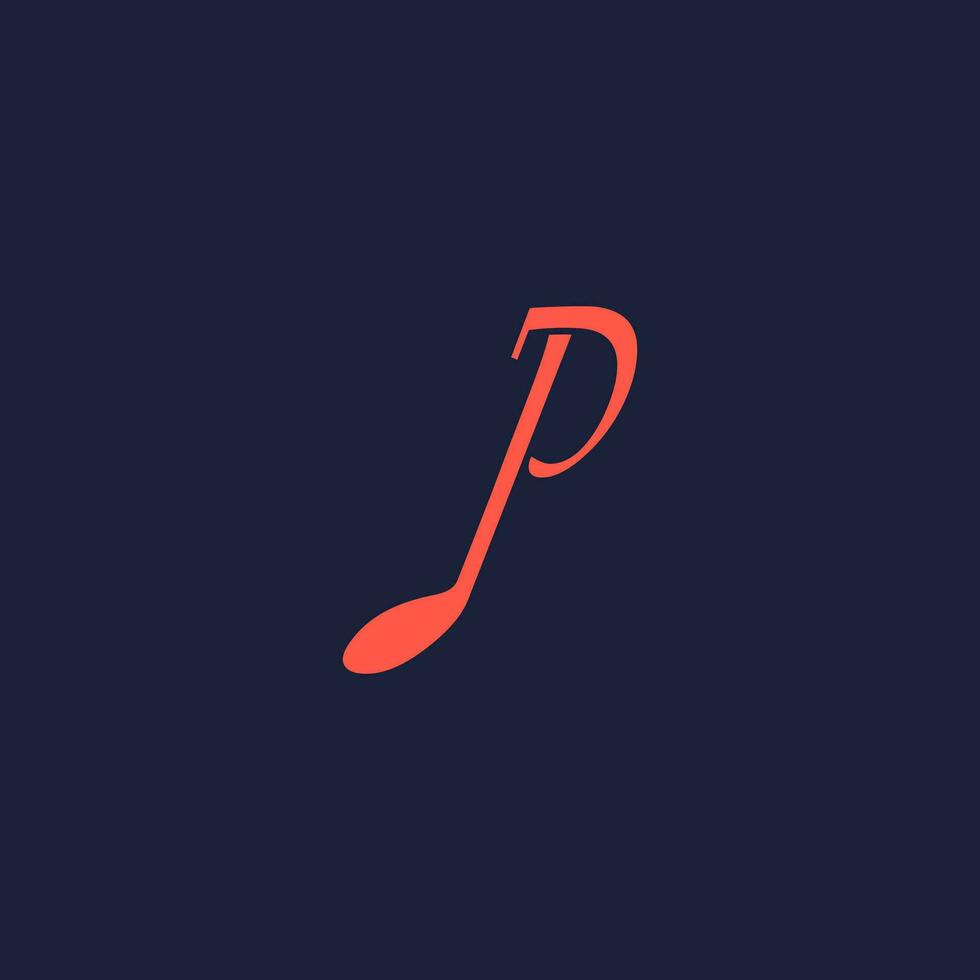 An illustration of the letter in the shape of a musical note melody used for branding, brand identity, logo design, vector, business, and company vector