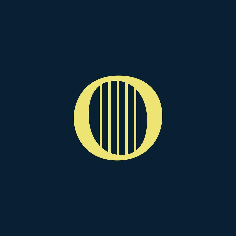 the letters logo on a dark blue background vector