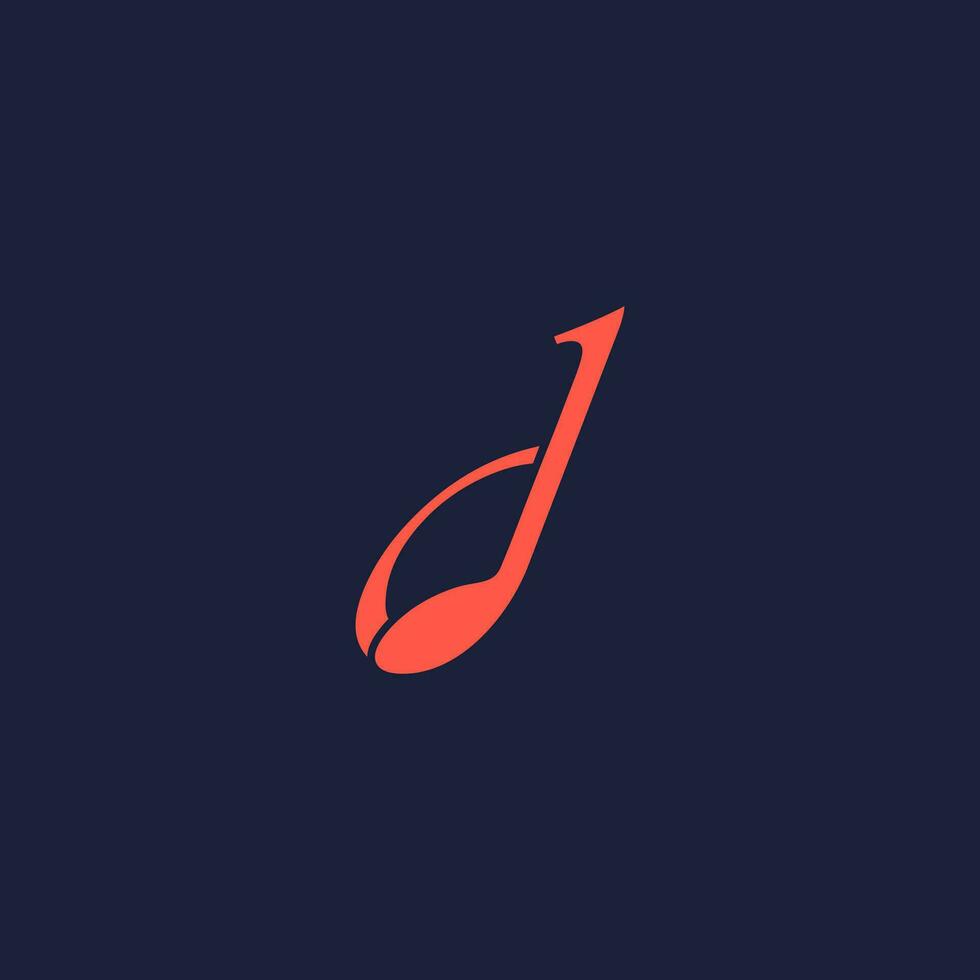 An illustration of the letter in the shape of a musical note melody used for branding, brand identity, logo design, vector, business, and company vector