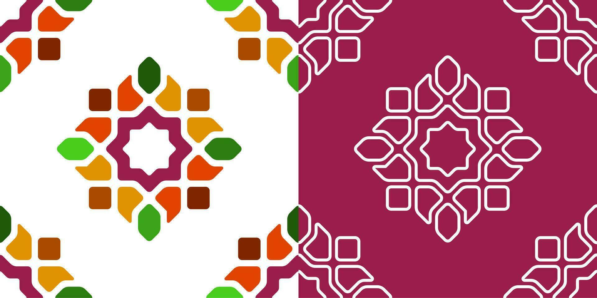 Islamic Traditional Colorful Mandala Design vector