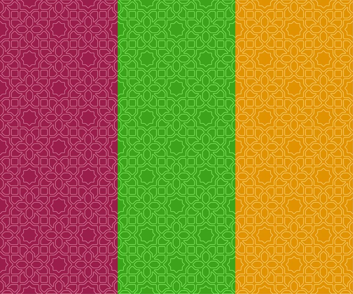 Islamic Stroke Seamless Pattern Design vector