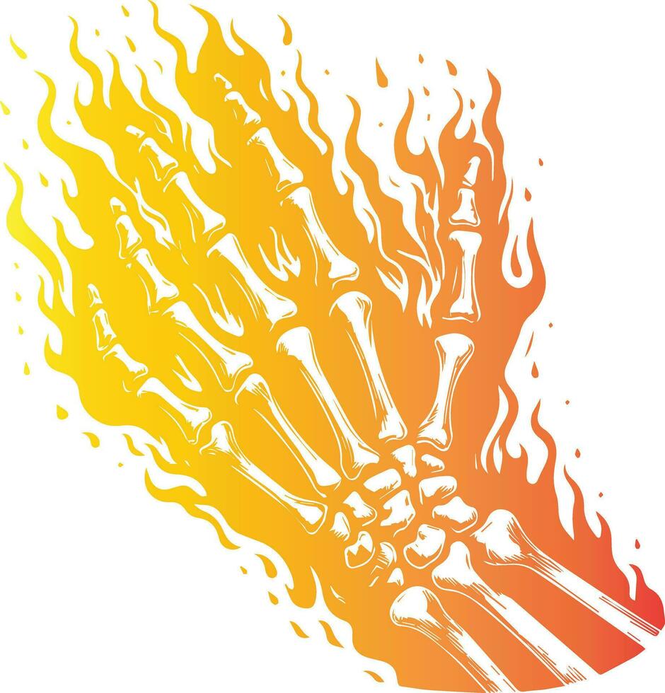 Fire Hand Vector