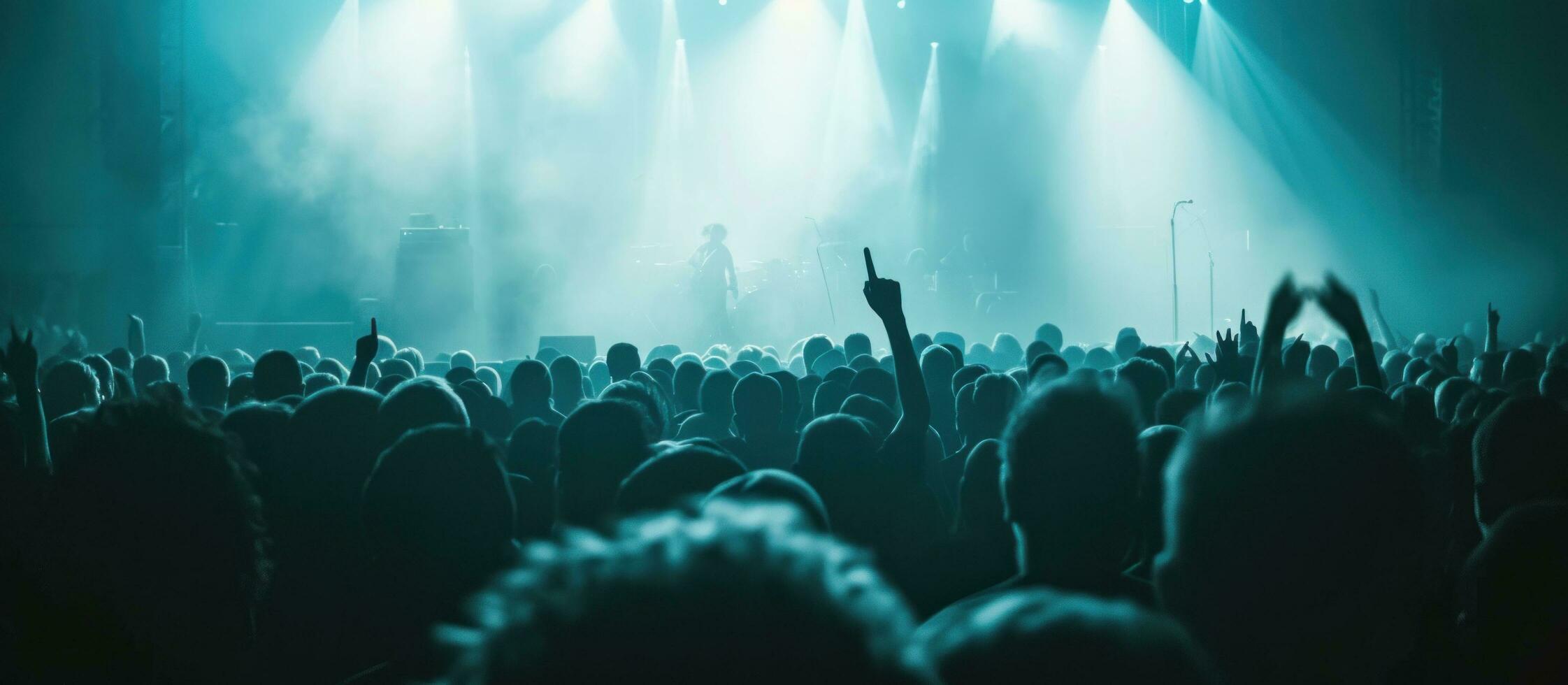 AI generated an image of an audience in a concert photo