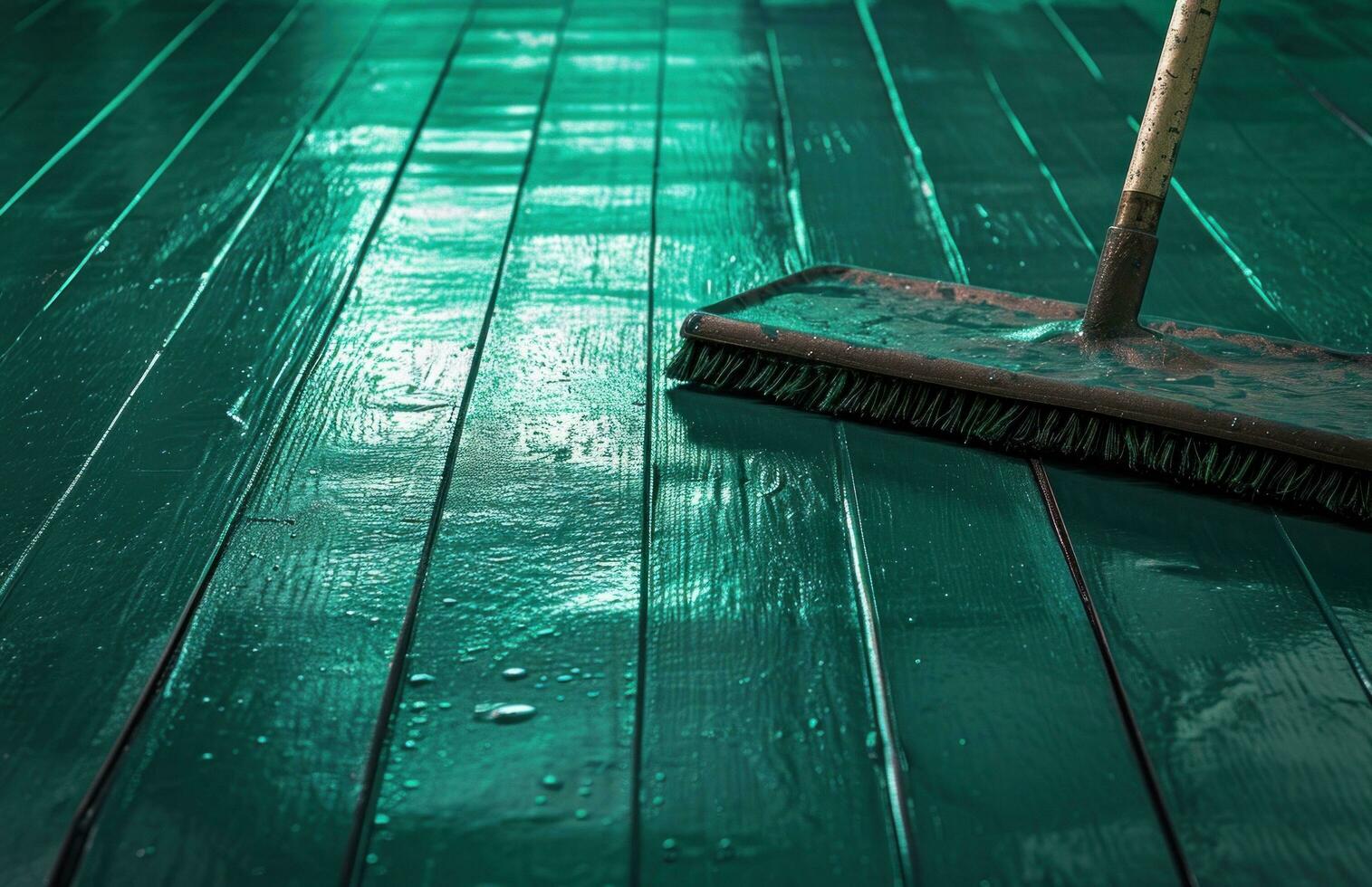 AI generated floor mop with soft bristles a cleaning tool which can bring life to the hardwood floors photo
