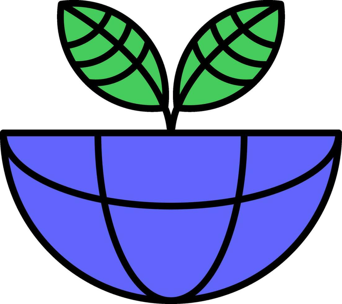 Ecosystem Line Filled Icon vector