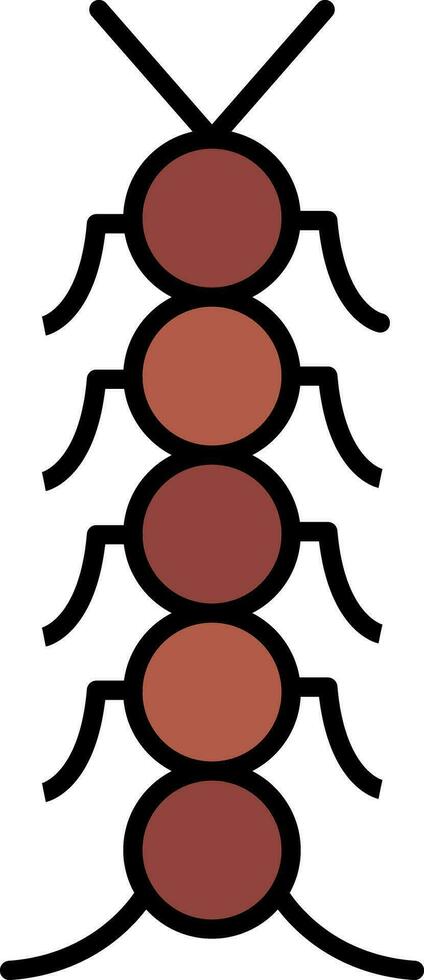 Insect Line Filled Icon vector