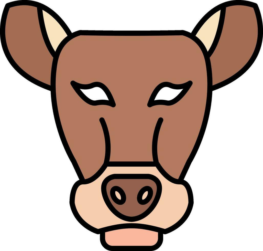Llama Line Filled Icon vector